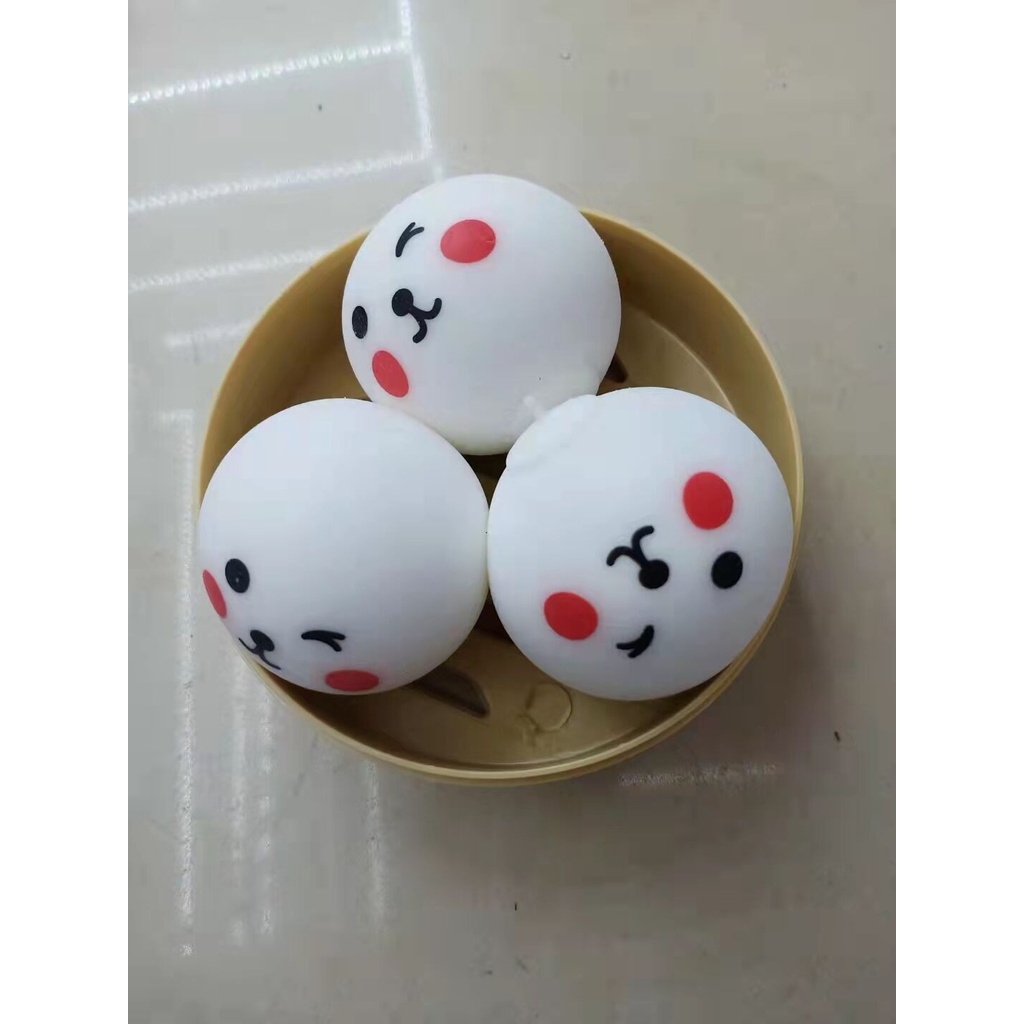 Squishy Mochi Bánh Tròn Hoa Quả Trái Cây siêu đàn hồi mềm mịn dễ thương xả stress