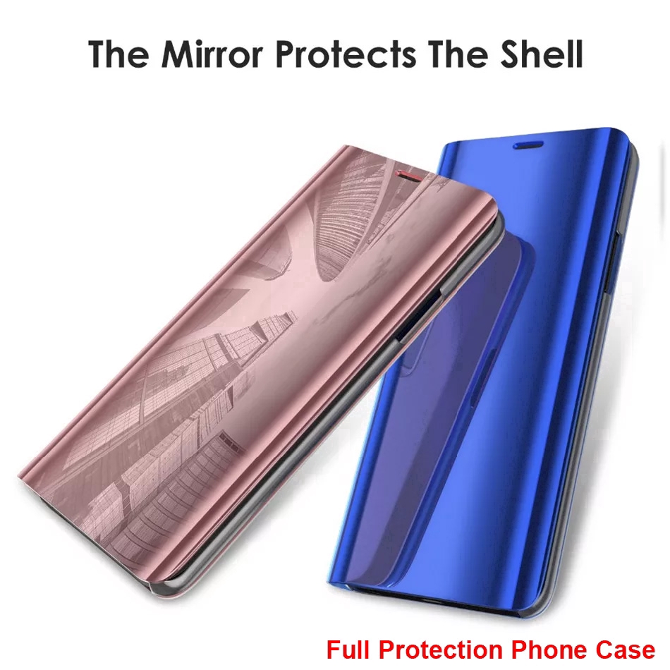 HSM luxury Case Smart Phone Case Cover Xiaomi Mi8 Mi9 Mi A3 Lite Mi 8 9 SE 9T Pro 9SE CC9 CC9E Flip Mirror Case Auto Sleep / Wake Casing