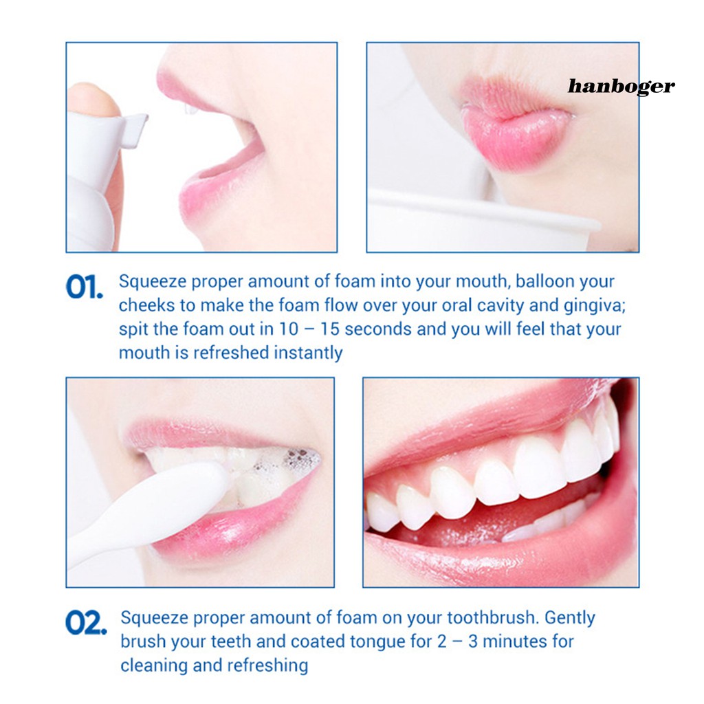 (Hàng Mới Về) Kem Đánh Răng Tạo Bọt Làm Trắng Răng Lanbena
