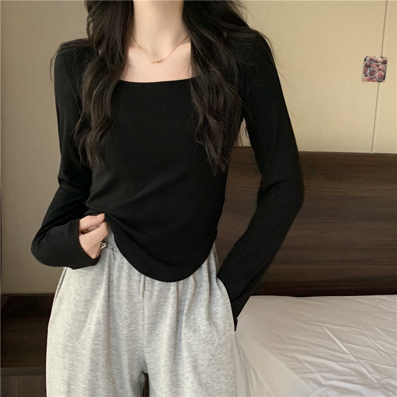 Áo Thun Tay Dài Cổ Chữ U Phong Cách Thời Trang Mới 54298