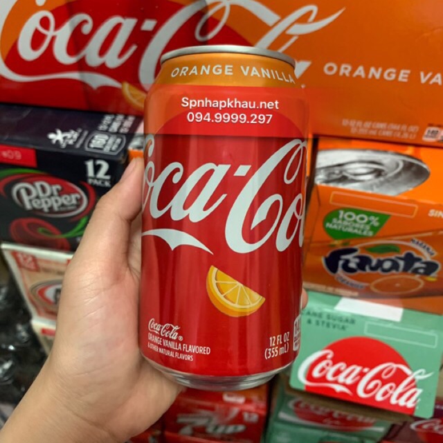 Thùng nước ngọt Coca Cola Vanila 12 lon