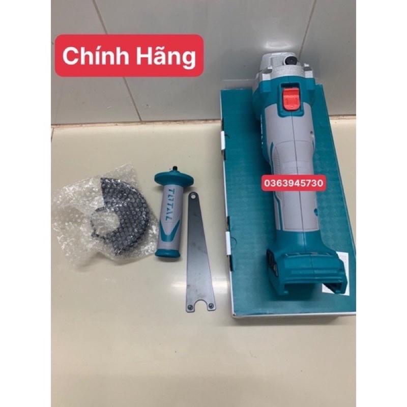 TOTAL Máy mài góc dùng pin Lithium 20V 125MM & 100MM TAGLI1002 & TAGLI201008 & TAGLI201258