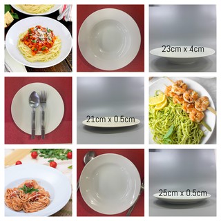 Dĩa ăn mì ý 20 - 23cm