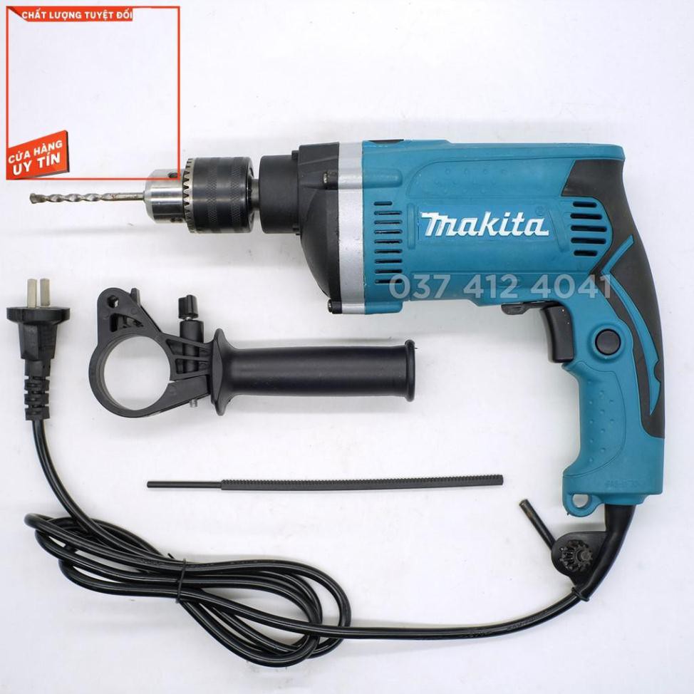 Máy khoan bê tông MAKITA 13mm HP1630, TẶNG 1 Mũi Khoan, Khoan Điện 710W, Máy khoan Diện Lõi đồng