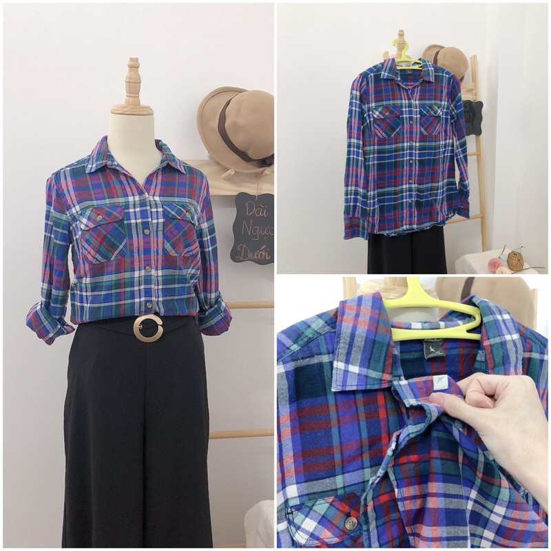 Áo sơ mi vin ca rô hiệu 2hand