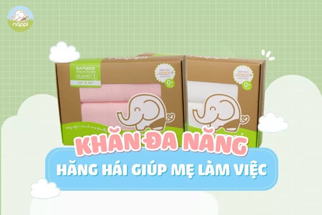 Khăn đa năng sợi tre tiện lợi, an toàn!