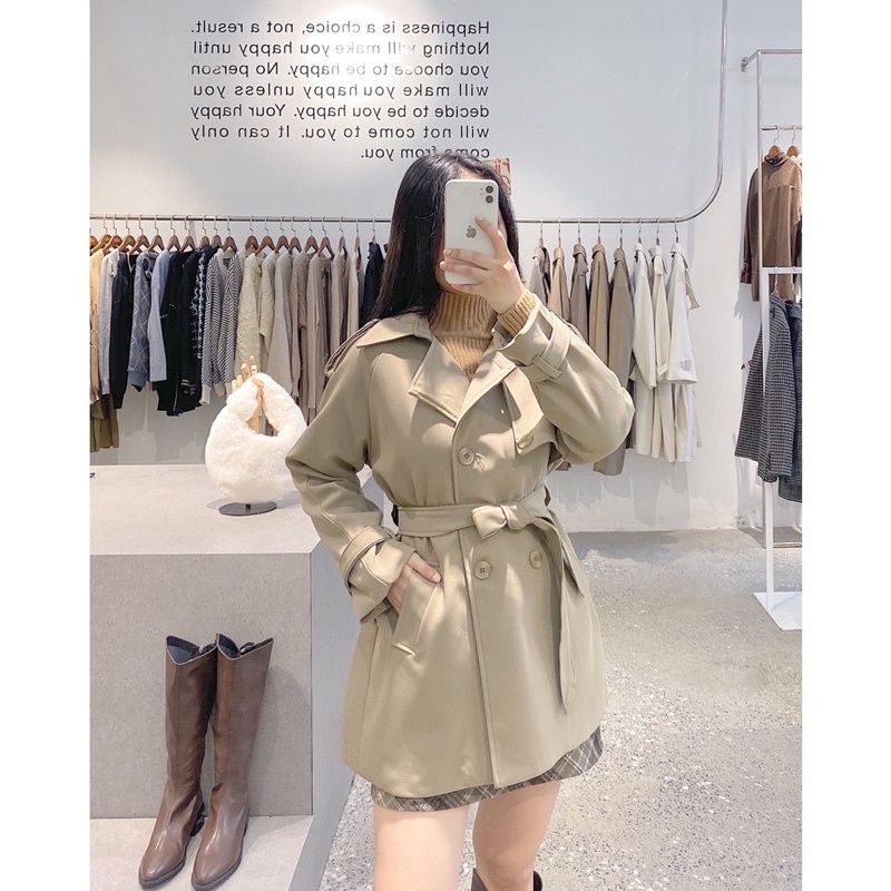 Áo khoác măng tô (coat) kaki Germe