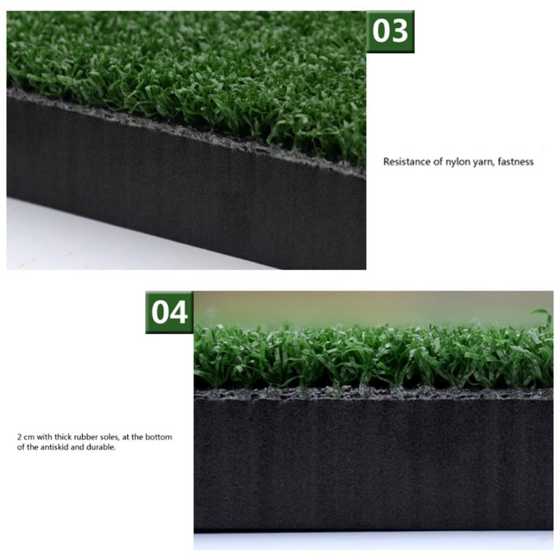 Thảm Tập Đánh Golf Kèm Giá Đỡ Chữ U Bằng Cao Su Tiện Dụng