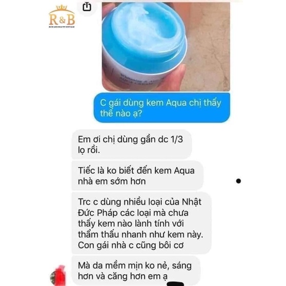 Kem cấp ẩm 💦 AQUA CREAM 💦 cấp nước siêu tốc, không bết dính, an toàn cho cả gia đình