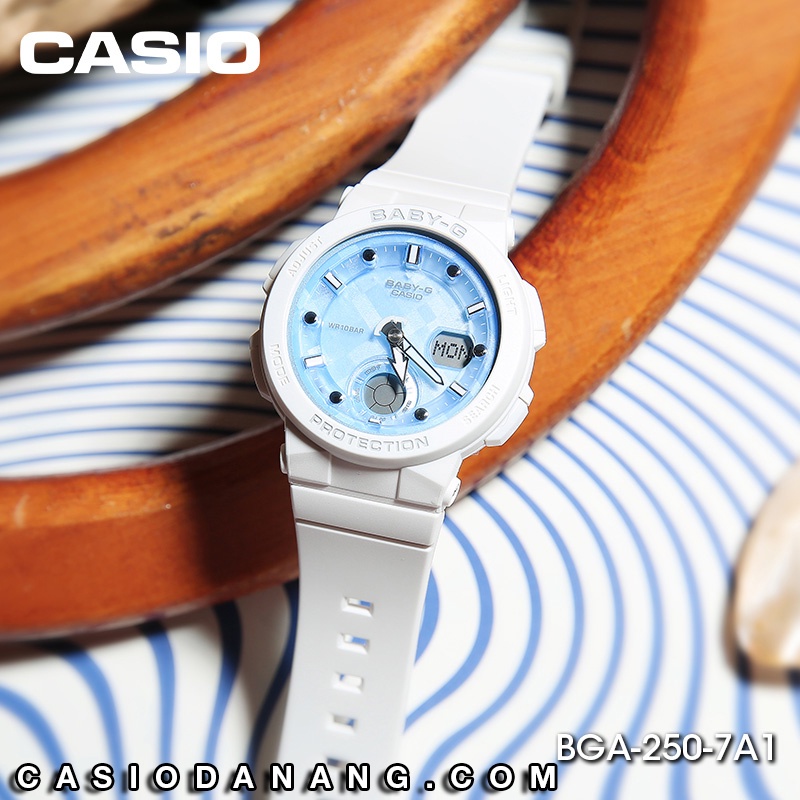 Đồng hồ nữ dây nhựa Casio Baby-G chính hãng Anh Khuê BGA-250-7A1DR