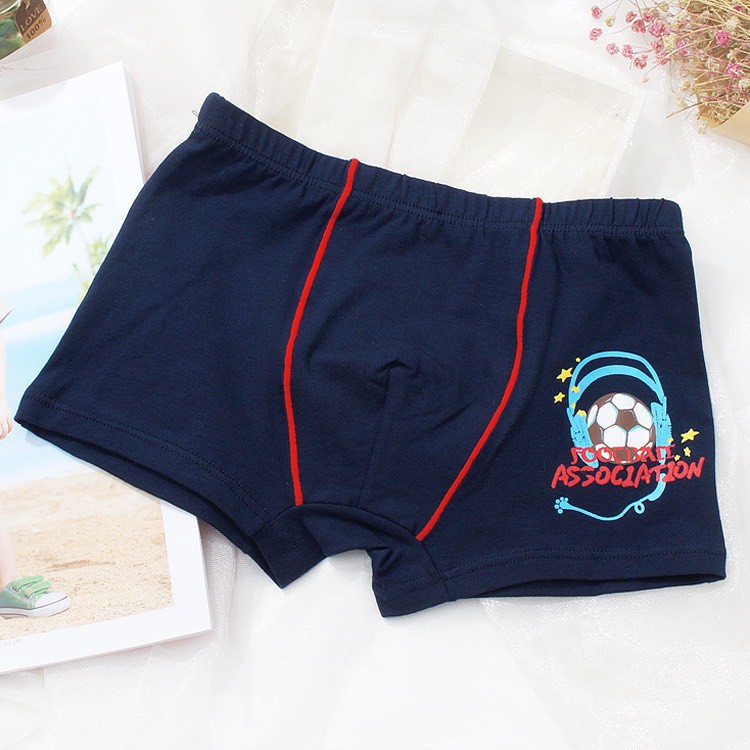 Set 4 Quần Sịp Đùi Cho Bé Trai Cao Cấp - Quần lót bé trai Boxer chất Cotton Mềm Mại Cho Bé Thoải Mái Vận Động