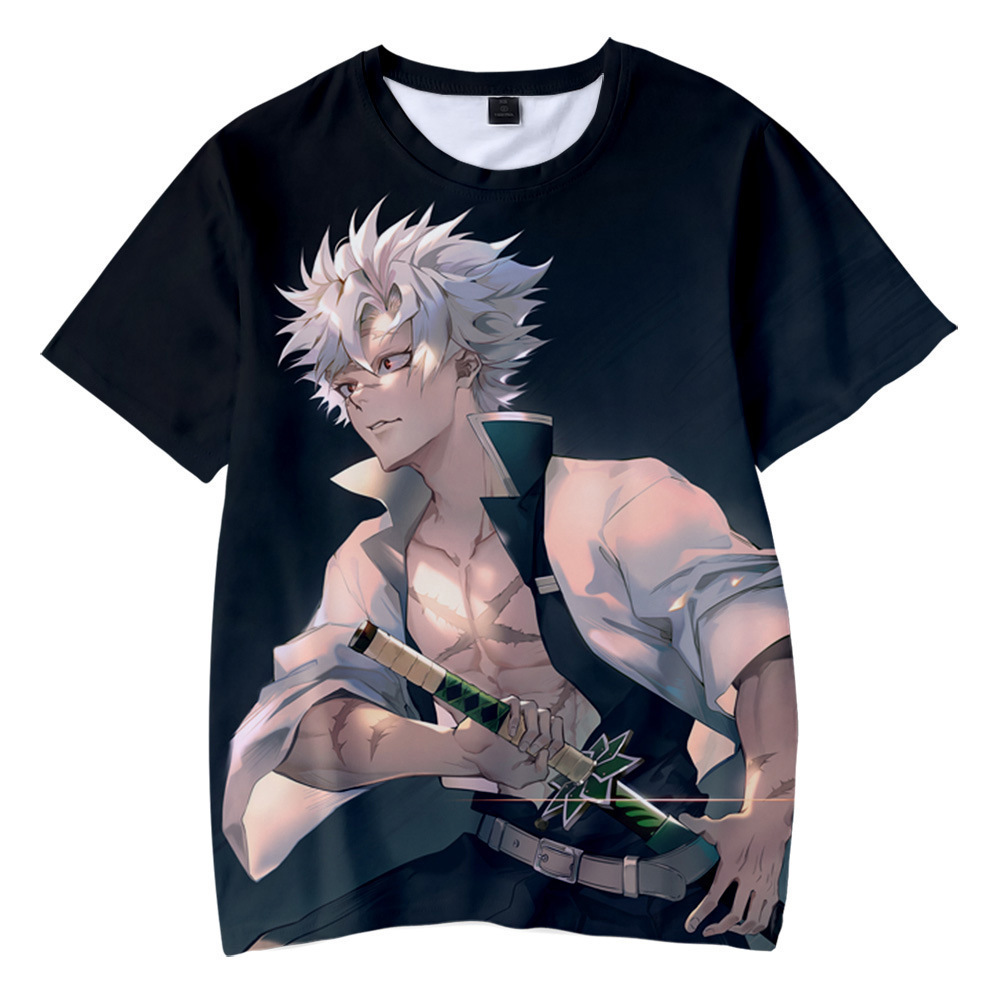 Áo Thun Croptop Tay Ngắn Họa Tiết Demon Slayer Plus Size | BigBuy360 - bigbuy360.vn
