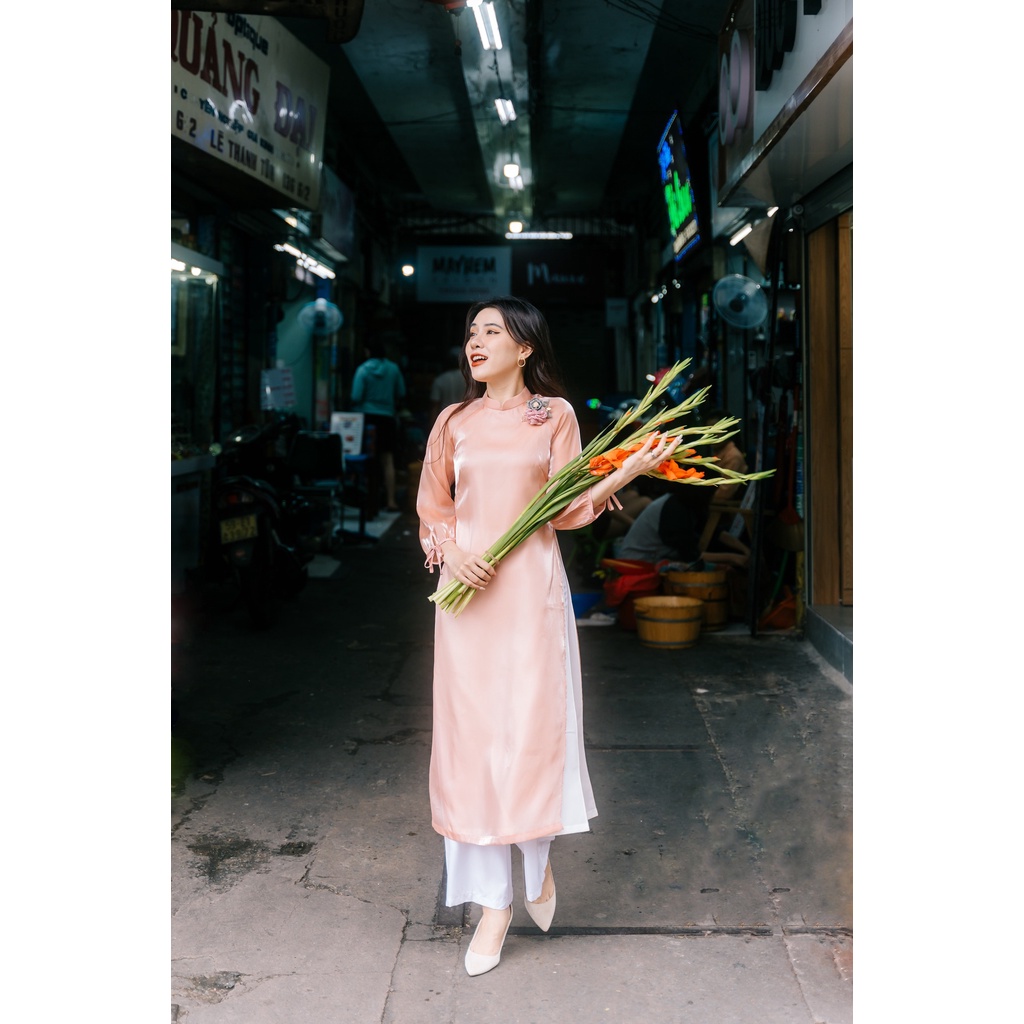 MINX - Áo Dài Organza Tuyết Lan