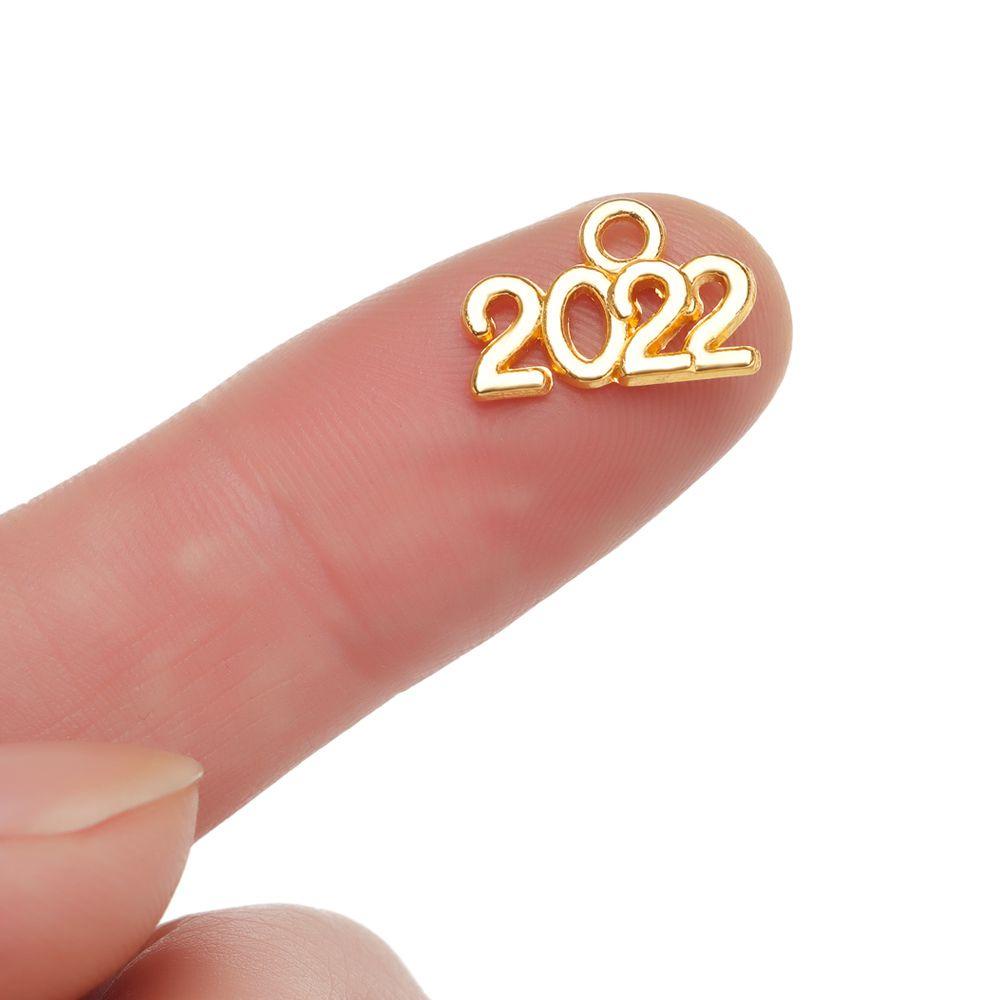 LAY 70 Mặt Dây Chuyền Hình Số 2022 Dùng Làm Móc Khóa / Vòng Đeo Tay 2022