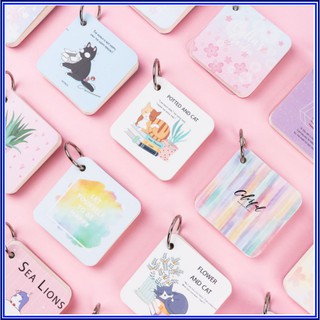 Thẻ flash card ghi từ vựng (7x7cm), 60 tờ