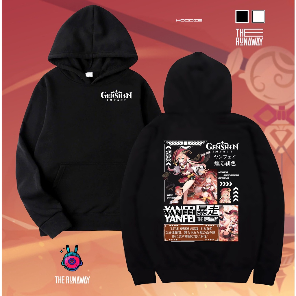 Áo Hoodie Genshin Impact: Yanfei Nam / Nữ by The Runaway