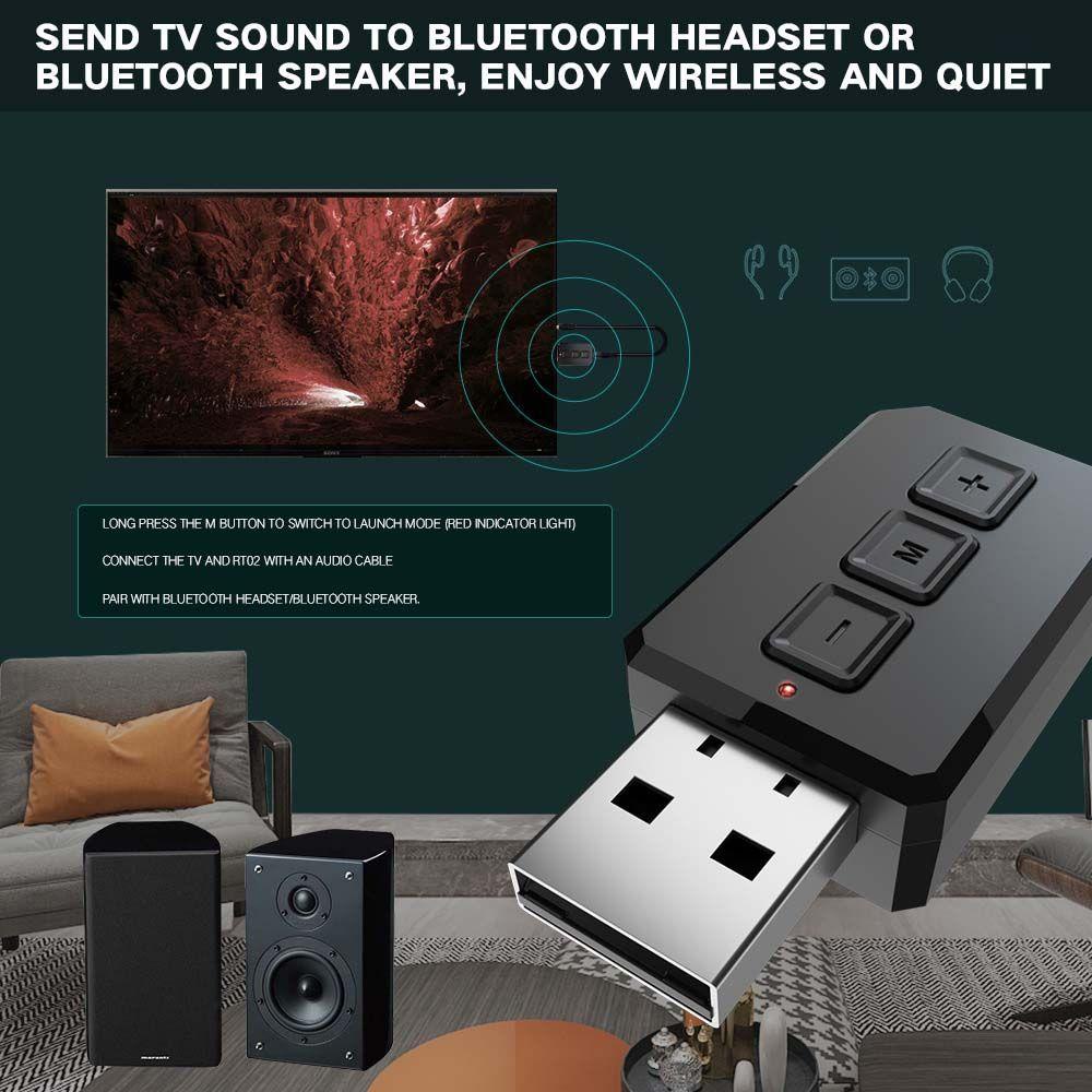 Thiết Bị Nhận Tín Hiệu Âm Thanh Bluetooth 5.0 Không Dây Jack 3.5mm