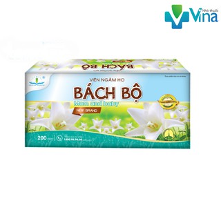 Viên ngậm ho BÁCH BỘ mom and baby giúp bổ phế, tiêu đờm, giảm ho, giảm đau họng, rát họng, ho khan - Chính hãng Tâm Dược