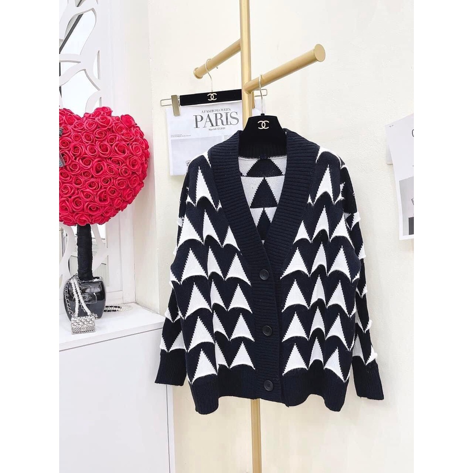 Áo cadigan len ÁO KHOÁC NỮ Cardigan kẻ caro phong cách Hàn Quốc thời trang cho nữ | BigBuy360 - bigbuy360.vn