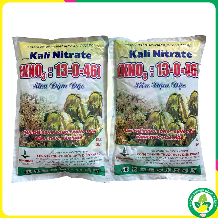 Phân Bón Vi Lượng Kali Nitrate KNO3: 13-0-46 Siêu Đậm Đặc