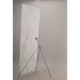 Standee giá chữ X điều chỉnh kích thước, standee X tăng đơ 60 x 160-80x180cm