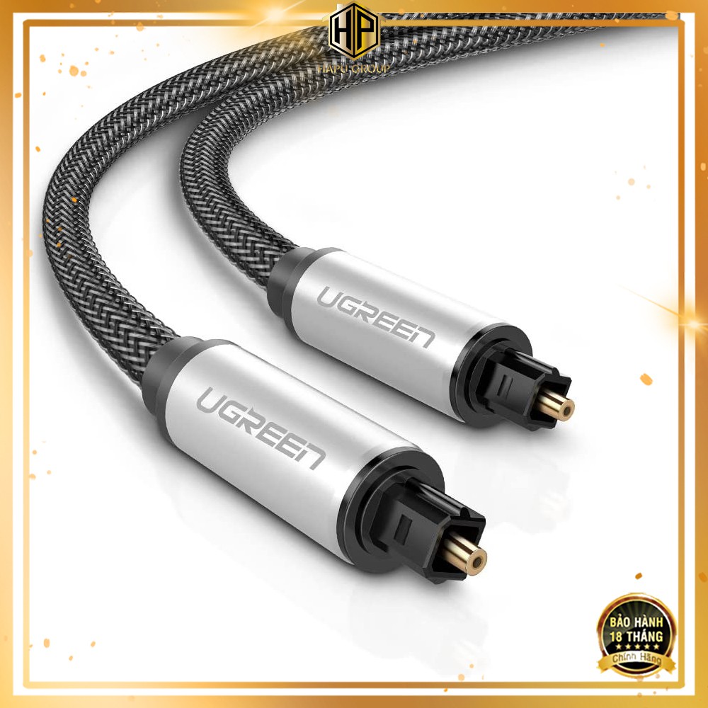 Cáp audio quang Ugreen AV108 đầu nhôm cao cấp chính hãng - Hapugroup