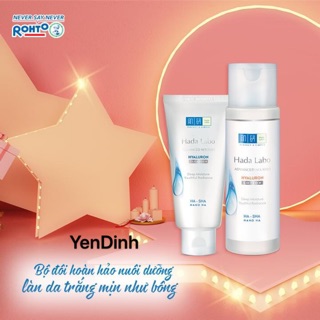 🌹 BỘ ĐÔI Sữa Rửa mặt và Dung Dịch Dưỡng Ẩm Tối Ưu HadaLabo ADVANCED NOURISH