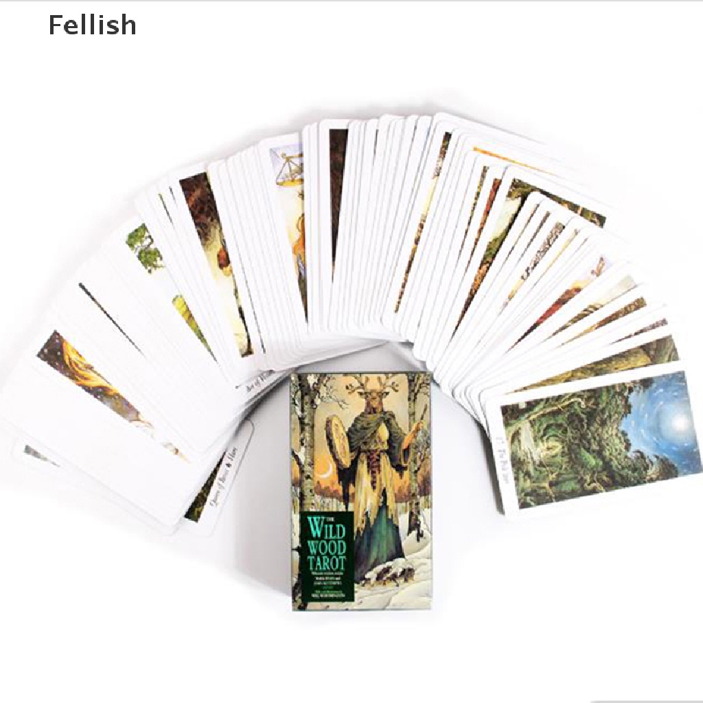 [Fellish] 1 Box Tarot Cards Oracle Game Card Family Party Prophecy Divination Board Games 436VN