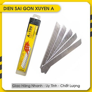 Hộp 10 Lưỡi Dao rọc giấy siêu bén cao cấp - Dụng cụ đa năng - Điện Sài Gòn Xuyên Á