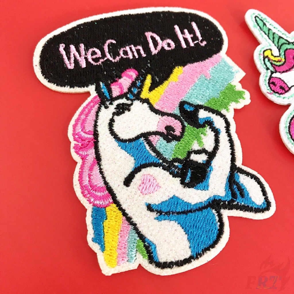 Miếng vá thêu hình động vật kỳ lân dòng 01 tự làm DIY