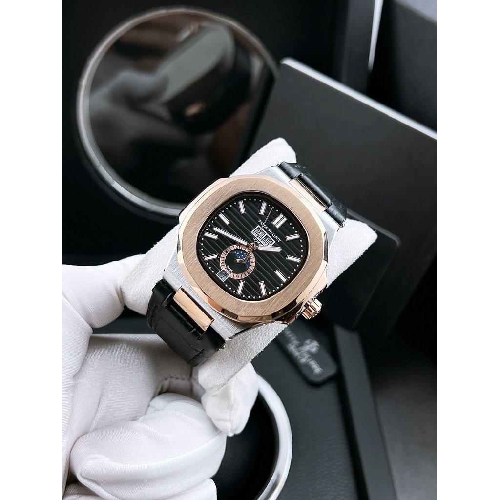 Đồng hồ nam Patek Phillip Nautilus 5726A 42mm máy cơ nhật cao cấp, chạy full kim, viền trơn