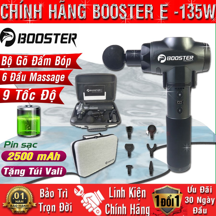 Súng (máy) Massage Gun Giảm Căng Cơ Bắp Tay, Chân Booster E - 135W