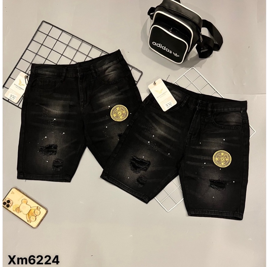 Quần Short Jean Nam Rách Cao Cấp Chuẩn Hình ✔️Uy Tín ✔️Dainganstore