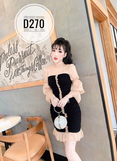 Bigsize Đầm body nhúng D270