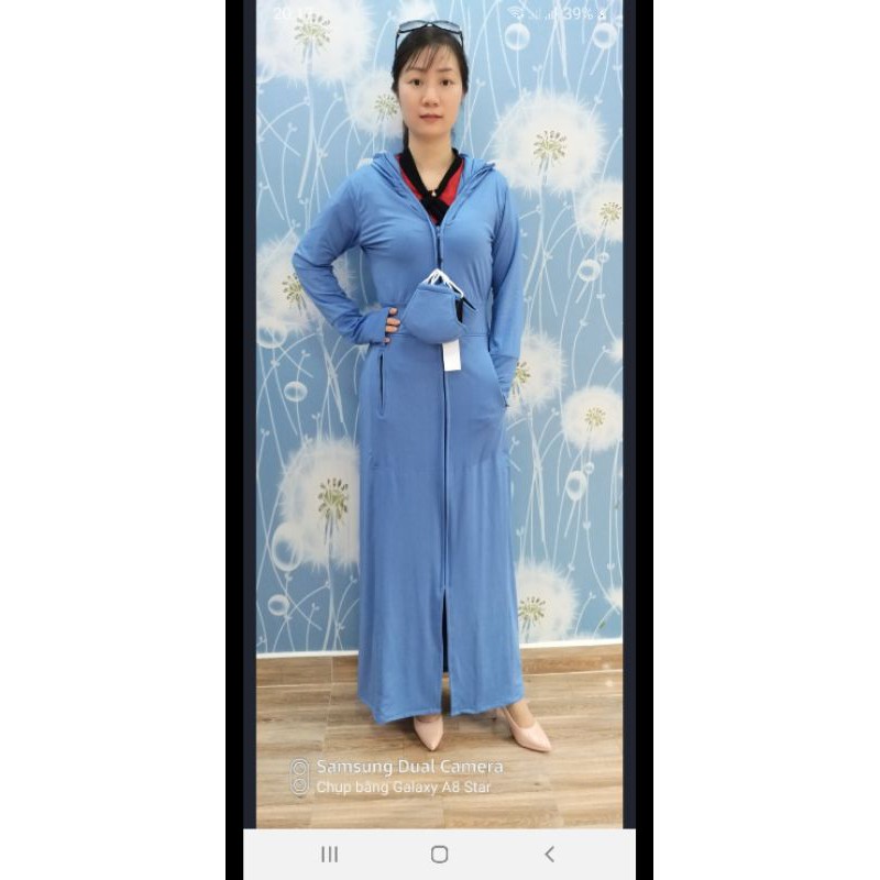 áo choàng dài Chống Nắng toàn thân 2 lớp vải Nano nhật thông hơi thoáng khí chống tia UV cao cấp | BigBuy360 - bigbuy360.vn