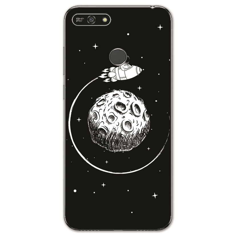 Huawei Y7 Prime 2018/Honor 6X 6C /GR3 GR5 2017/Enjoy 6 6S 5 5S Y6 Pro INS Cute Cartoon Space astronaut Soft Silicone TPU Phone Casing Lovely Basketball jersey Graffiti Case Back Cover Couple