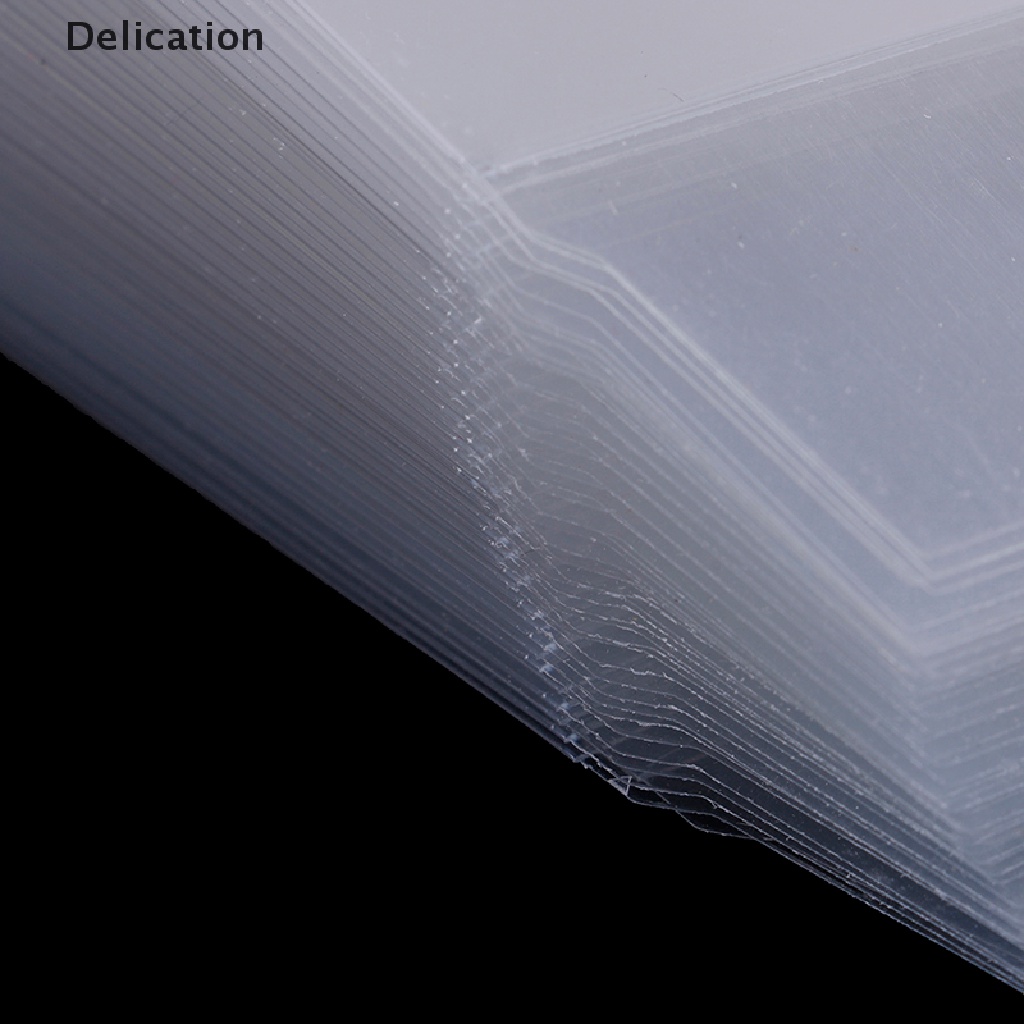 Set 50 Túi Nhựa pvc Trong Suốt Hình Vuông Đựng Kẹo / Socola Cho Tiệc Cưới