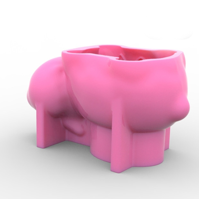 Khuôn silicone làm chậu cây mọng nước hình chú chó DIY