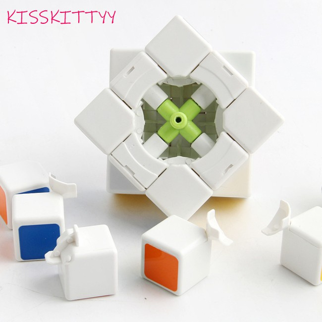 kisskittyy  2pcs/set 3x3 Stickerless Cube Speed  Cube Puzzles Toys Collection Gift infinity cube magic rubik blocks Good rubik blocks