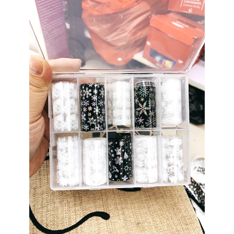 Set foil dán móng
