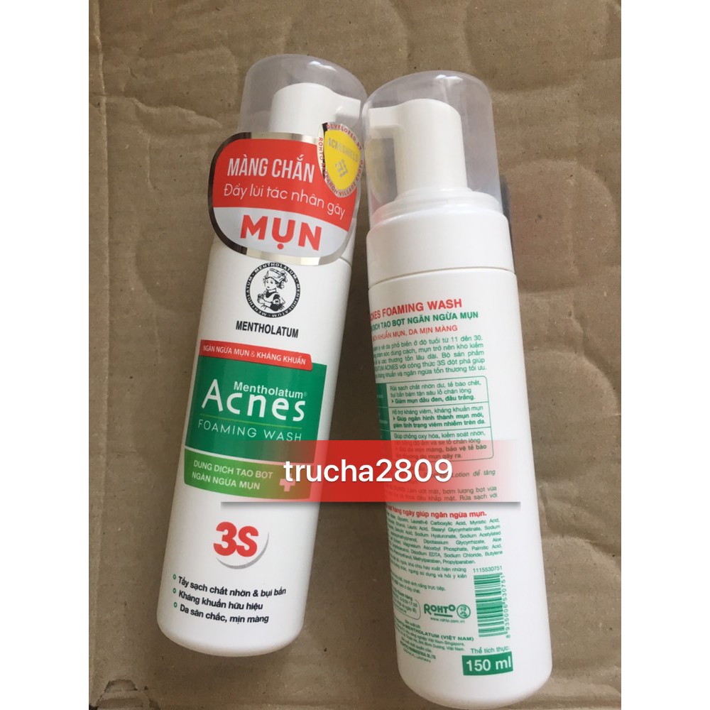 Bọt rửa mặt Acnes Foaming Wash 150ml