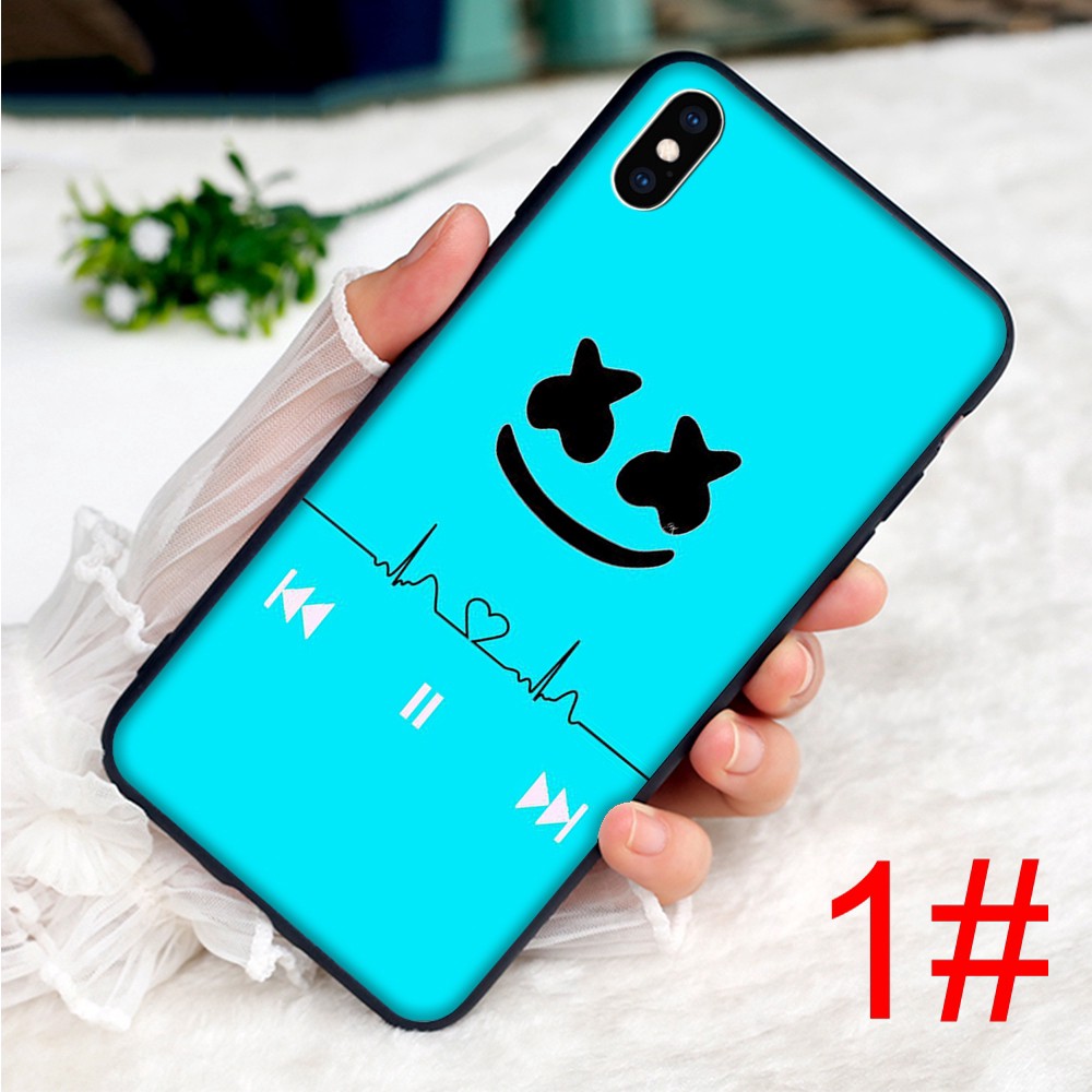 Soft Phone Case iPhone 12 11 Mini X XS XR Pro Max Marshmello DJ