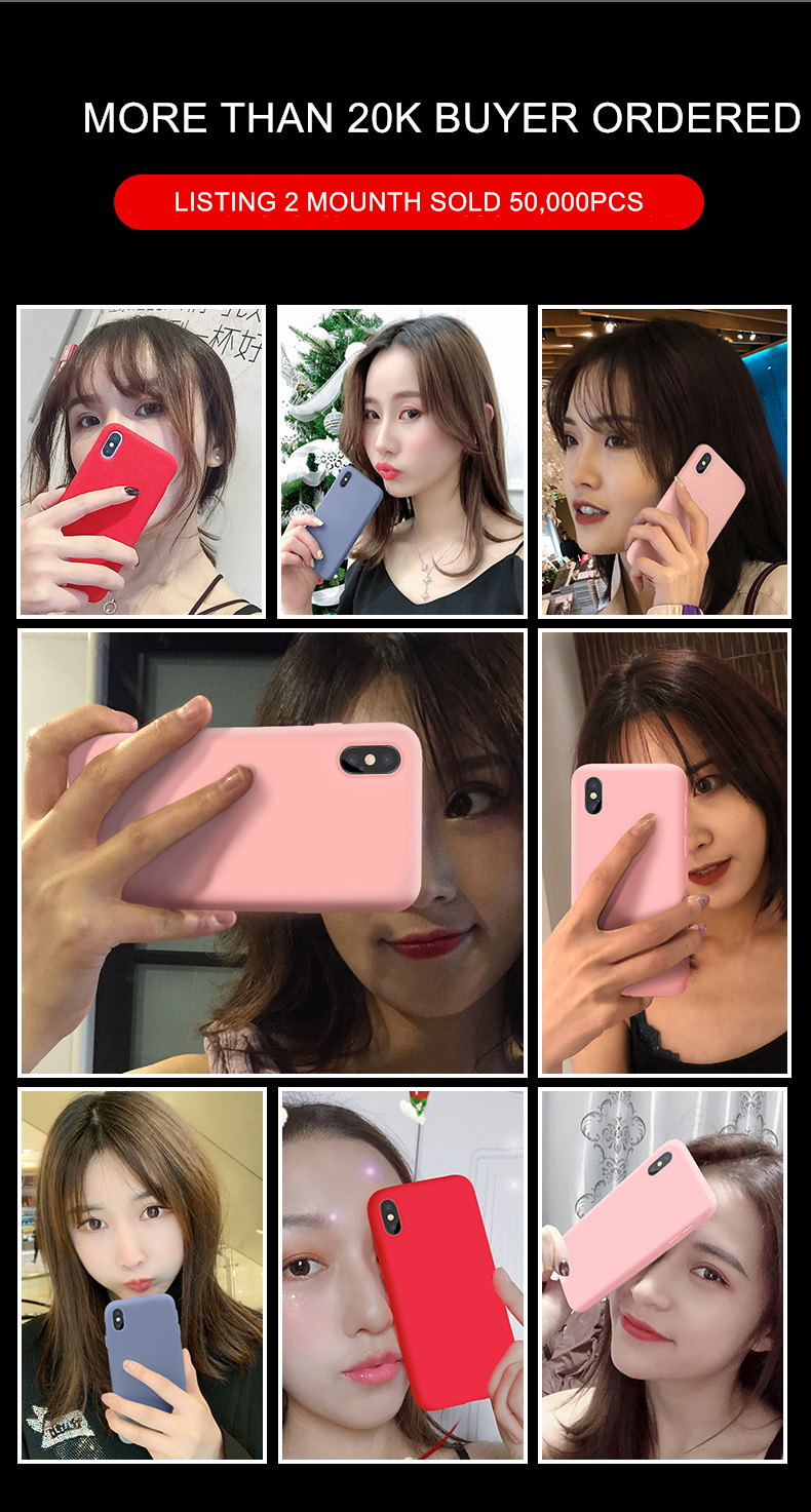 Ốp Điện Thoại Silicon Dẻo Màu Trơn Dáng Vuông Sang Trọng Cho iPhone 11 Pro Max X XR XS | BigBuy360 - bigbuy360.vn