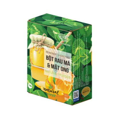 Hộp 50gr Bột Rau má mật ong OneLife hòa tan nguyên chất, giảm cân, không đường
