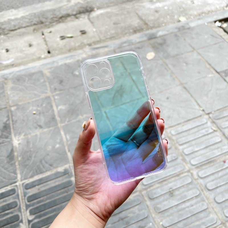 Ốp lưng phản Quang đổi màu cho iPhone 12, 12 Pro, 12 Pro Max, 11, 11 Pro Max đổi màu theo từng ánh nhìn bảo vệ camera