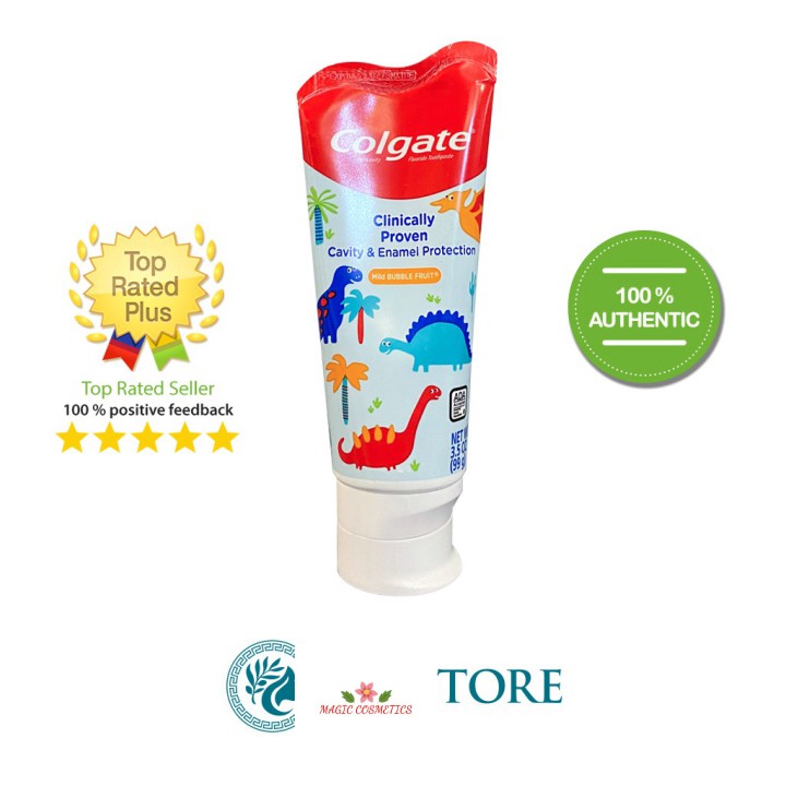 [Mã giảm giá mỹ phẩm chính hãng] Kem đánh răng trẻ em Colgate Fluoride Toothpaste Fresh Mint 113g