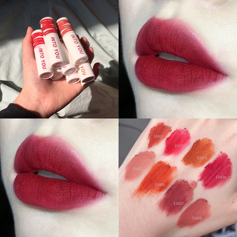 Son Môi Cực mịn INTO YOU Chất Nhung Lì 100% Chất Lượng Cao EM19 có sẵn Nội Địa Trung