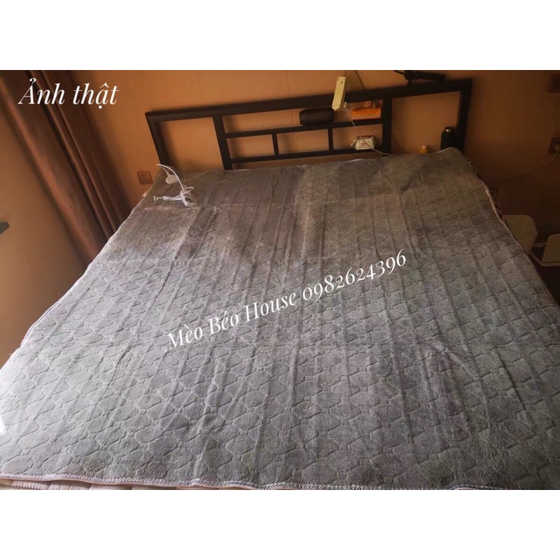 [HÀNG CAO CẤP] Chăn điện sưởi Apajia lông cừu 2 vùng nóng độc lập 180 x 150cm - Đệm điện sang trọng đa năng