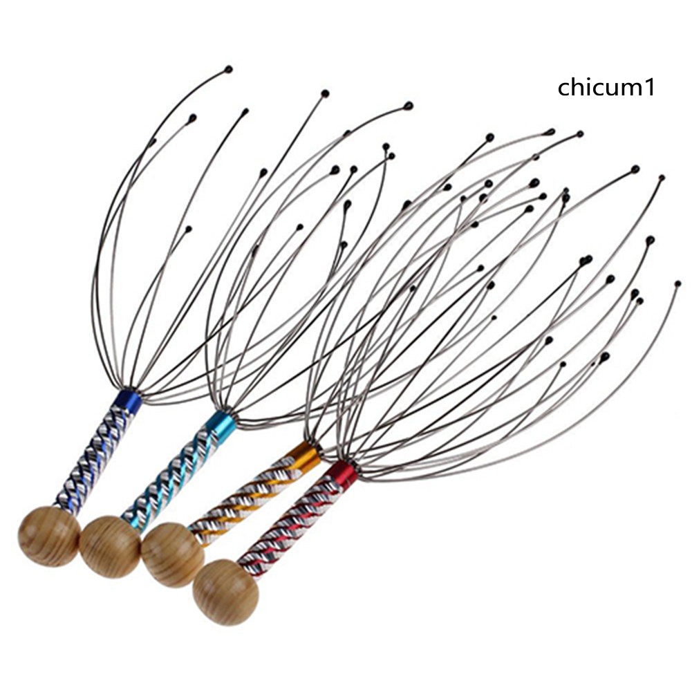 Cây mát xa da đầu làm giảm căng thẳng hình bạch tuộc