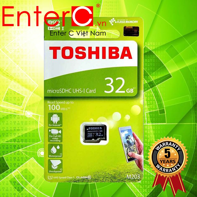 THẺ NHỚ MICROSDHC TOSHIBA M203 - 16/32/64GB